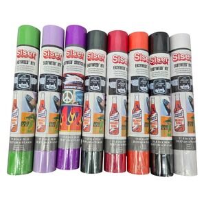 Siser NEW 11.8x36 Heat Transfer Vinyl 8 Roll Bundle Craft HTV Assorted Colors